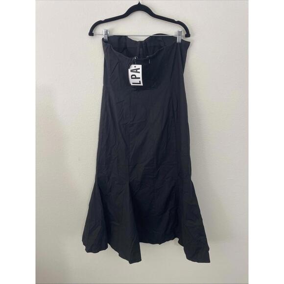 LPA Revolve Bianca midi strapless black dress Bustier top XS NWT $268msrp - Picture 6 of 13